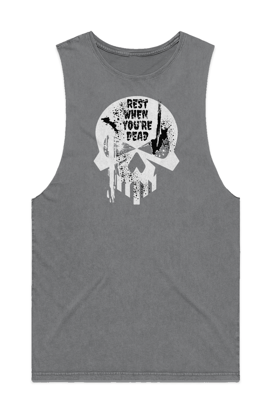 MENS STONE WASH BARNARD TANK
