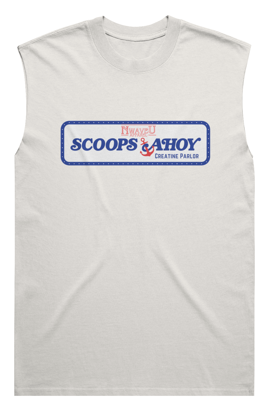 Men's Heavy Faded Tank | Scoops Ahoy- Stronger Things Exclusive
