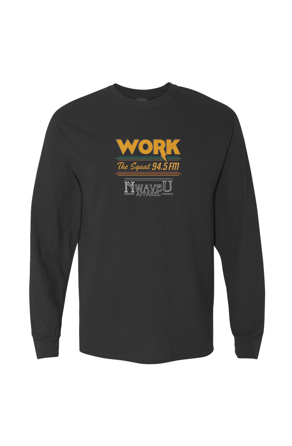 Men's Heavy Cotton Long Sleeve Tee | WORK The Squat - Stronger Things Exclusive