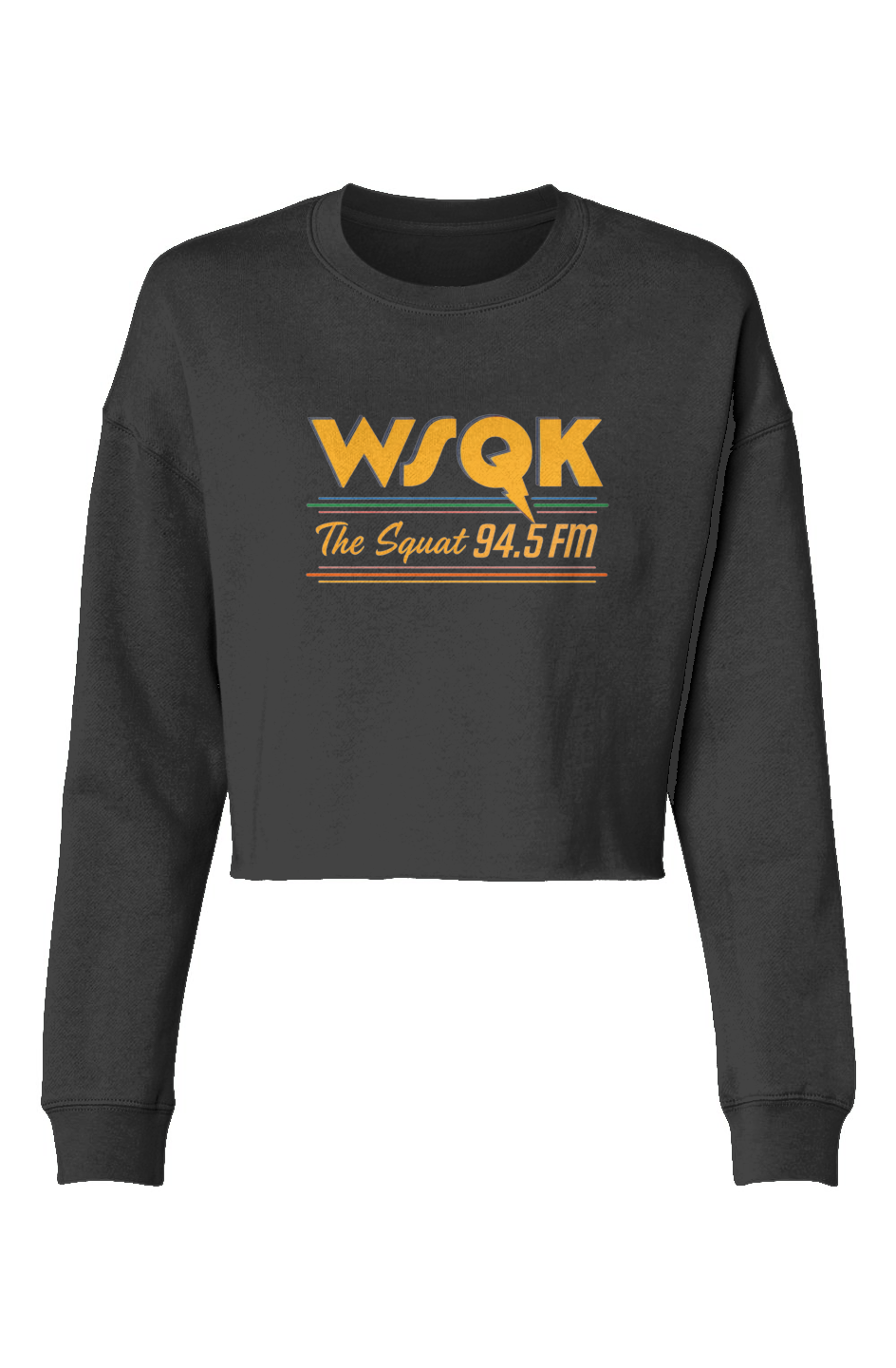 Women's Lightweight Cropped Crew | WSQK The Squat 94.5 FM - Stronger Things Exclsuive