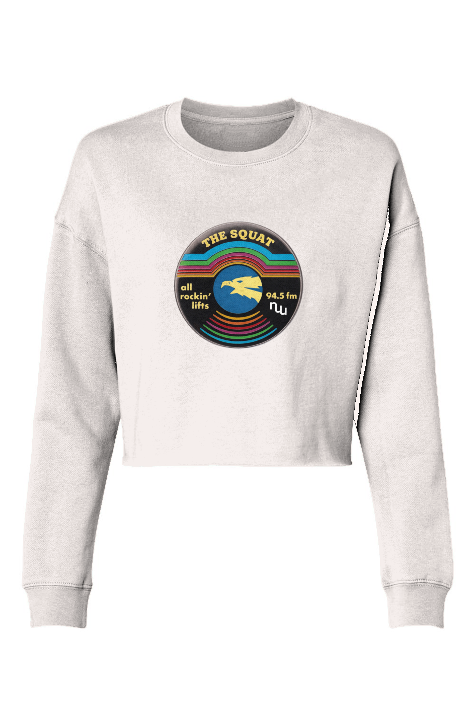 Women's Lightweight Cropped Crew | The Squat Record - Stronger Things Exclusive