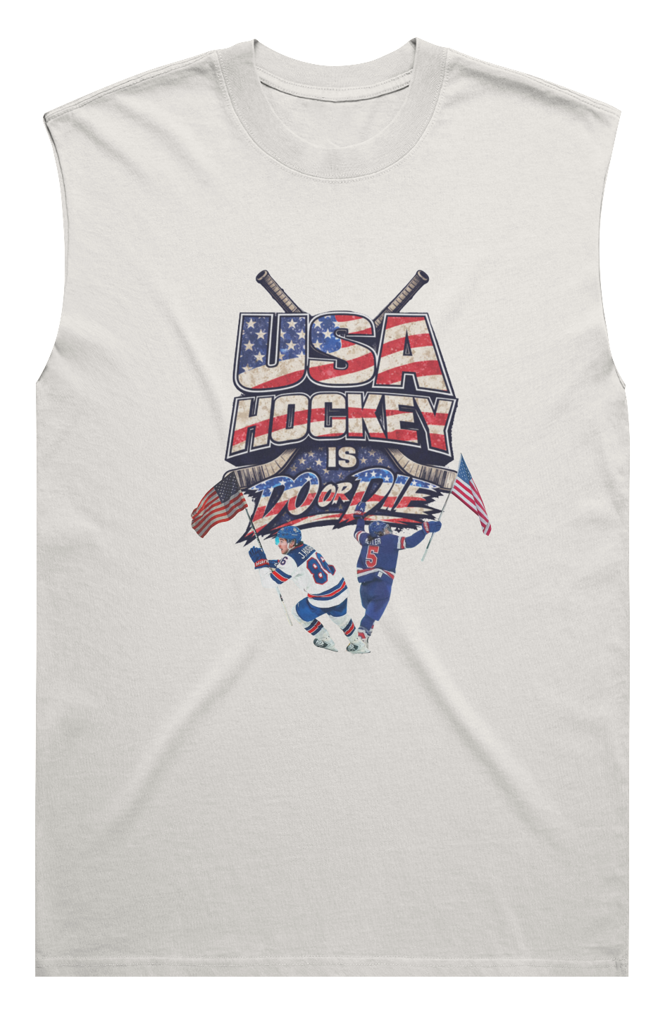 Men's Heavy Faded Tank | USA Hockey Is Do or Die