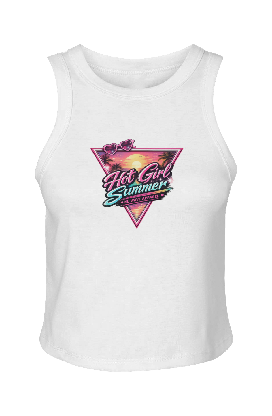 Women's Micro Rib Racer Tank | Hot Girl Summer