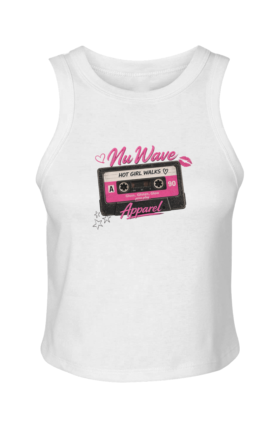 Women's Micro Rib Racer Tank | Hot Girl Walk