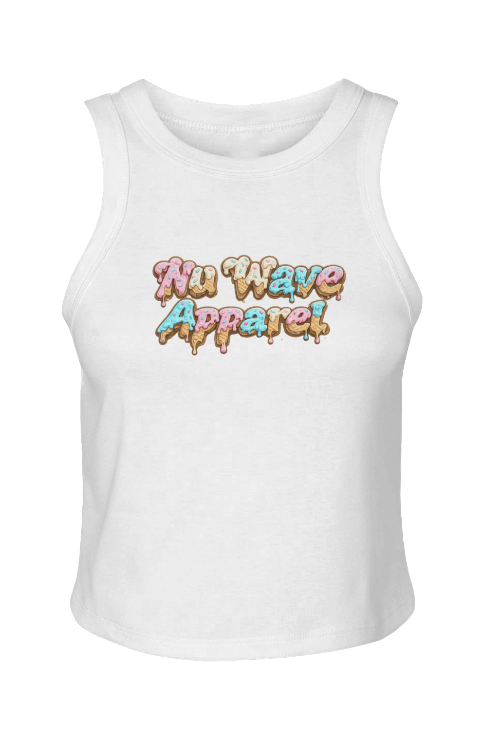 Women's Micro Rib Racer Tank | Ice Cream Paint Job