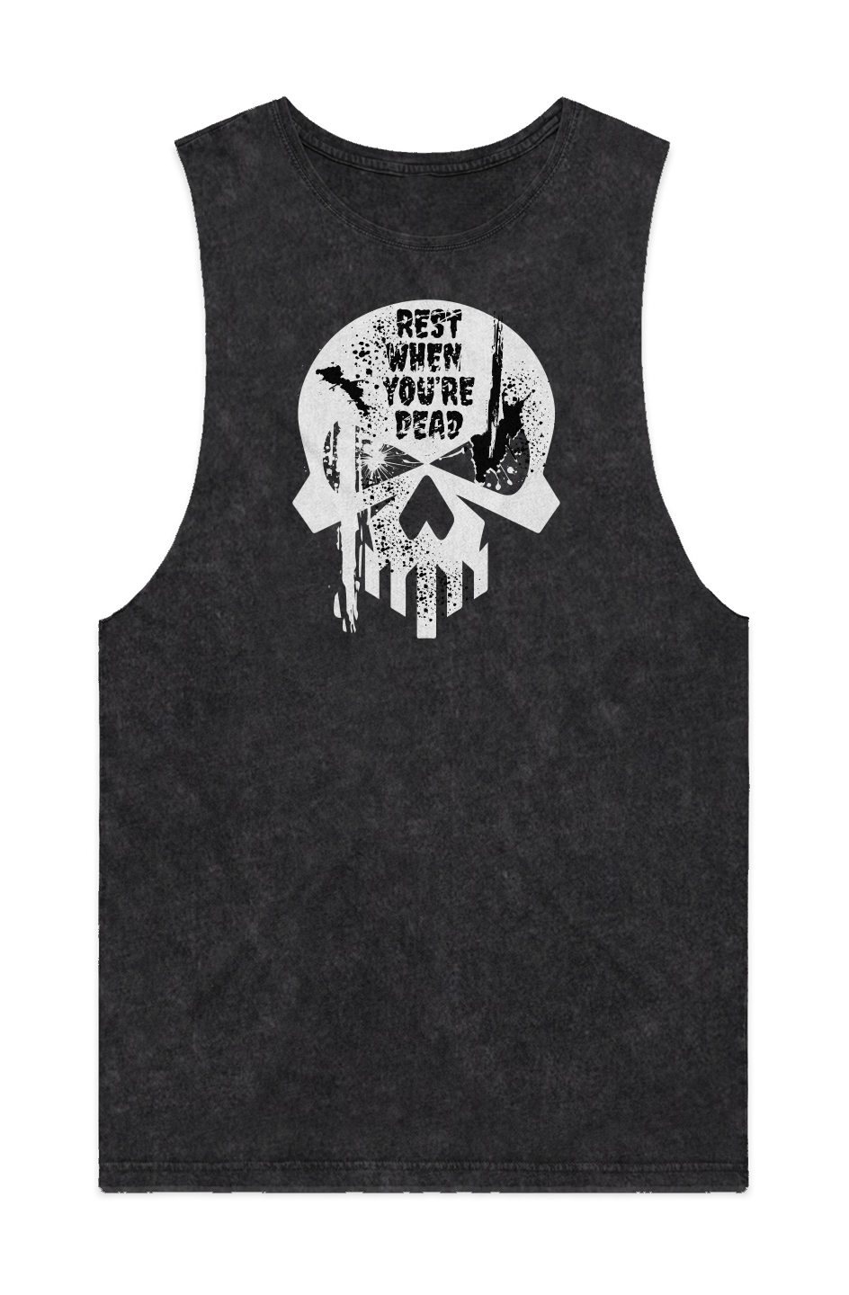 MENS STONE WASH BARNARD TANK