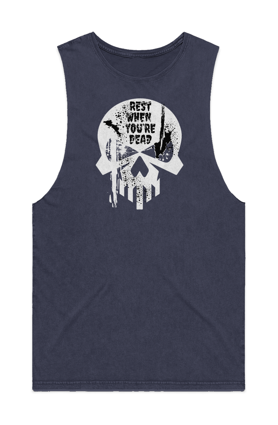 MENS STONE WASH BARNARD TANK
