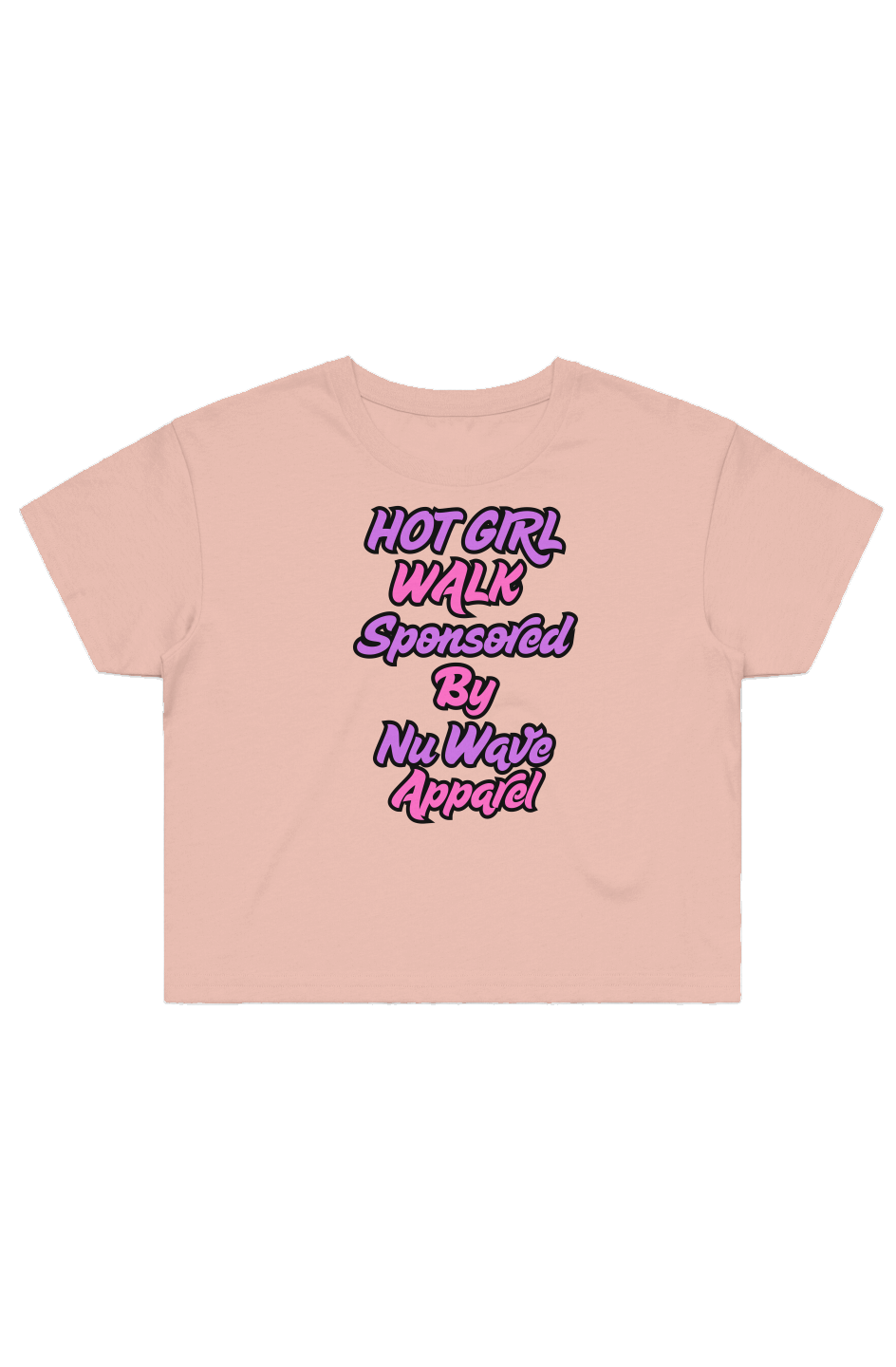 Women's Street Crop Tee | Hot Girl Walk - Nu Wave Apparel