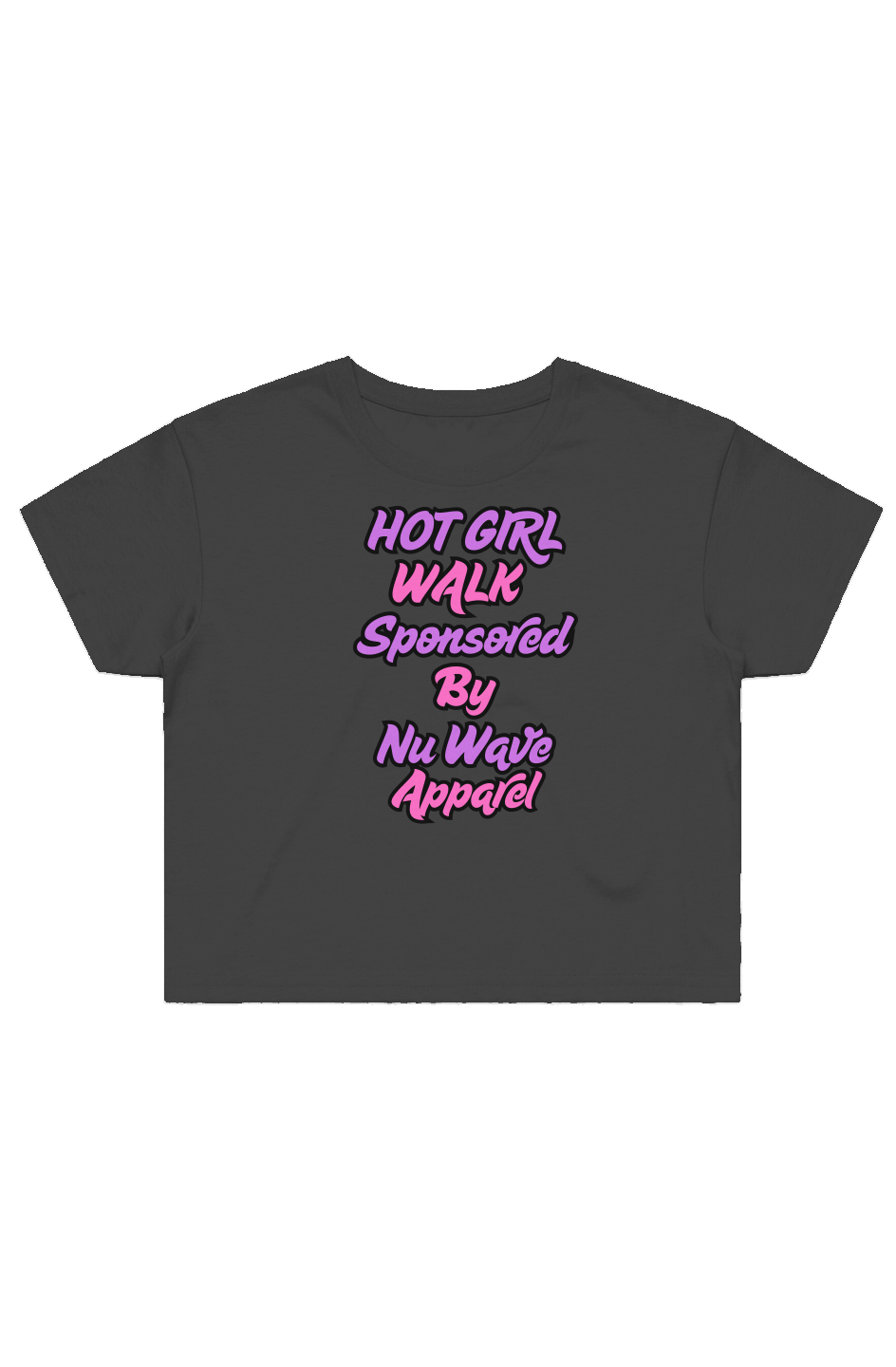 Women's Street Crop Tee | Hot Girl Walk - Nu Wave Apparel
