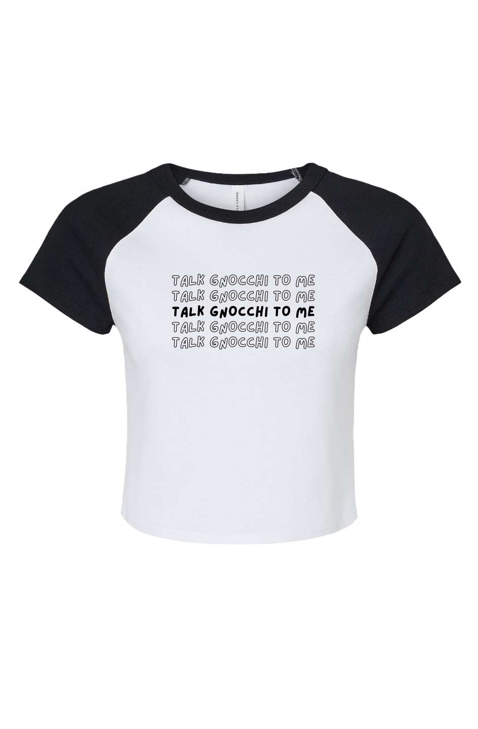 Women's Micro Rib Baby Tee | Talk Gnocchi to Me