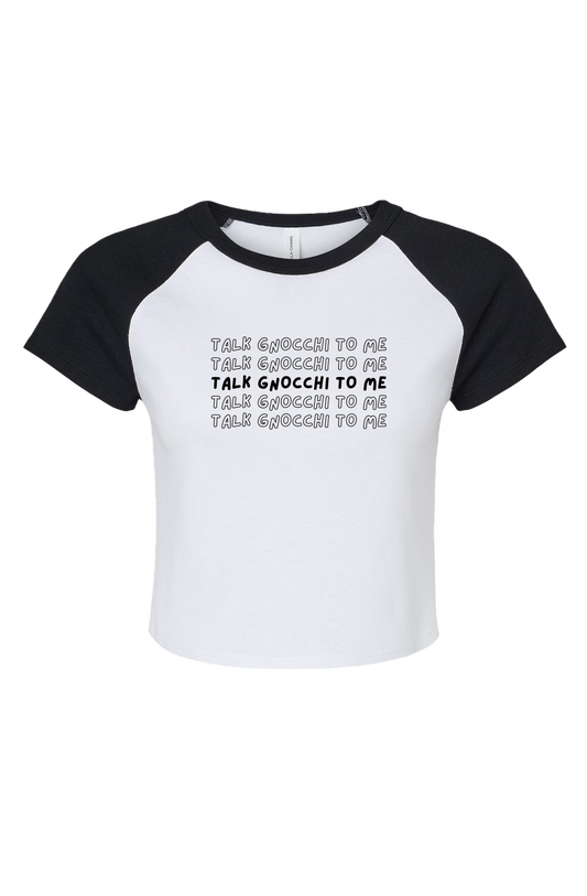 Women's Micro Rib Baby Tee | Talk Gnocchi to Me