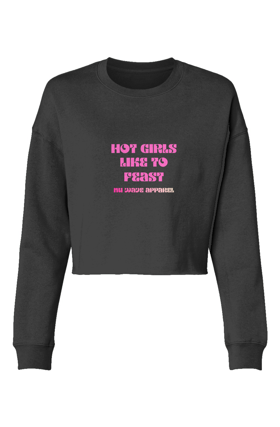Women's Lightweight Cropped Crew | Hot Girls Like To Feast