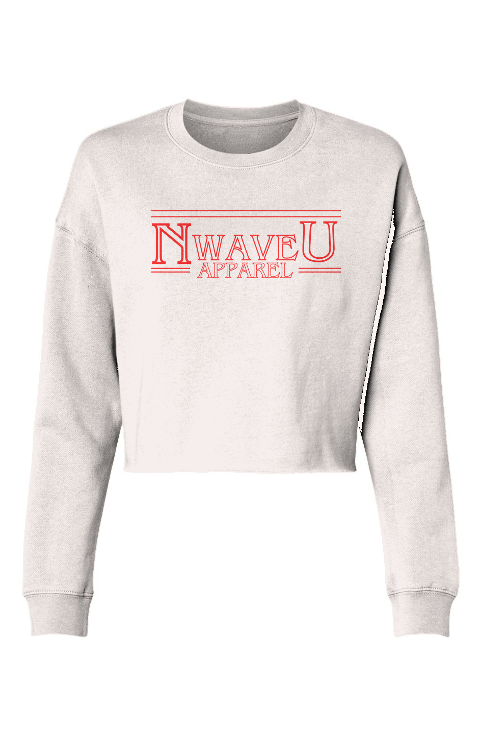 Women's Lightweight Cropped Crew | Nu Wave Apparel- Stronger Things Exclusive