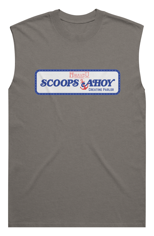 Men's Heavy Faded Tank | Scoops Ahoy- Stronger Things Exclusive