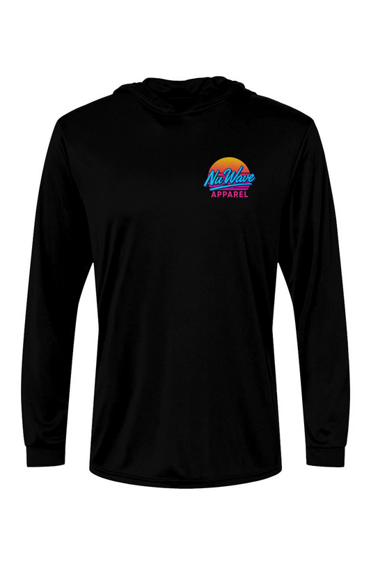 Men's Hooded Long Sleeve Tee |Nu Wave Apparel Retro
