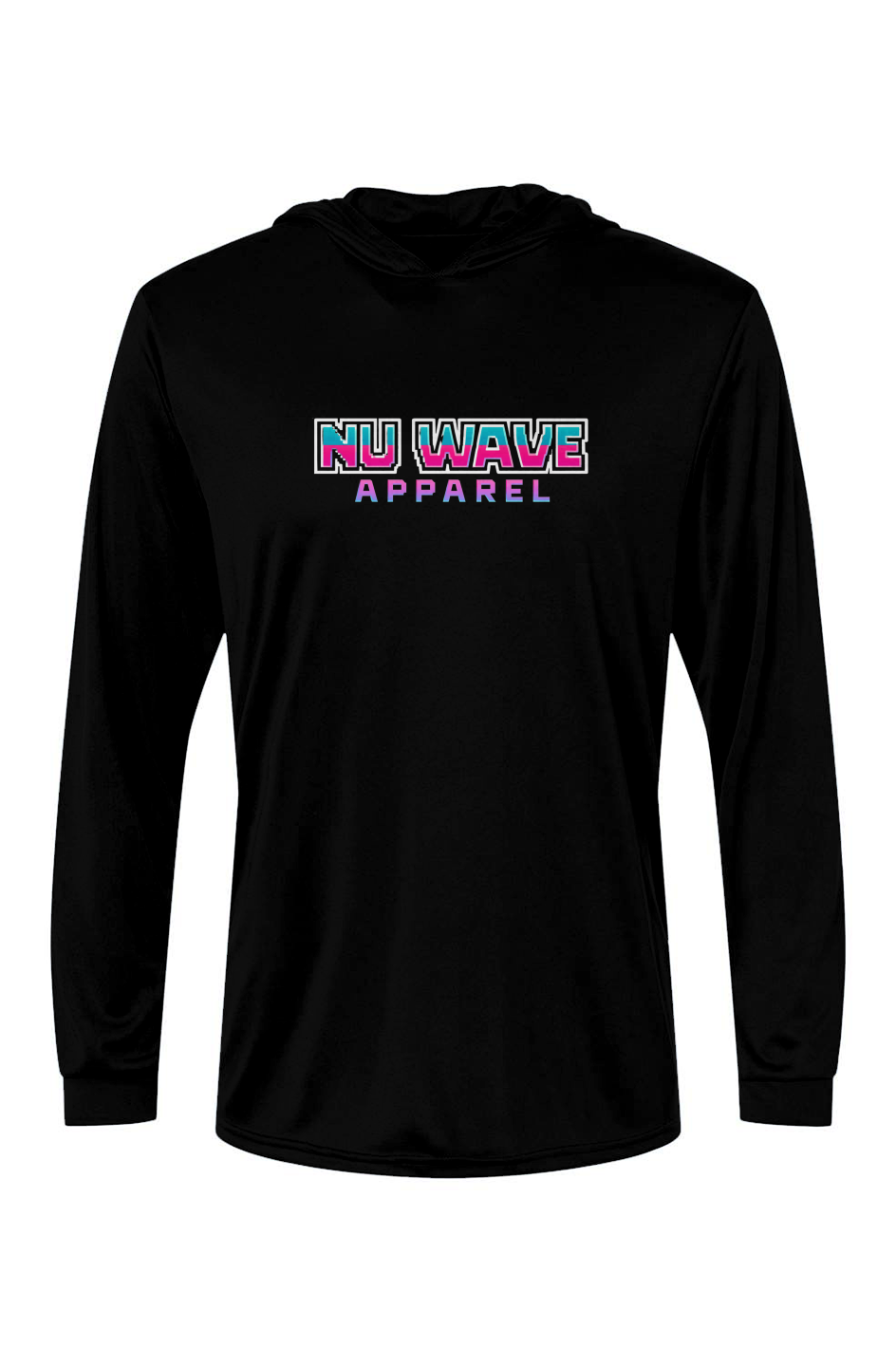 Men's Hooded Long Sleeve Tee | Nu Wave Apparel Retrofeel