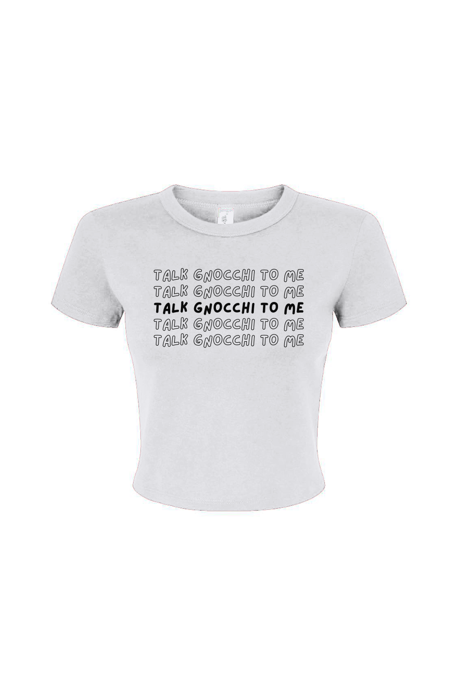 Women's Micro Rib Baby Tee | Talk Gnocchi To Me