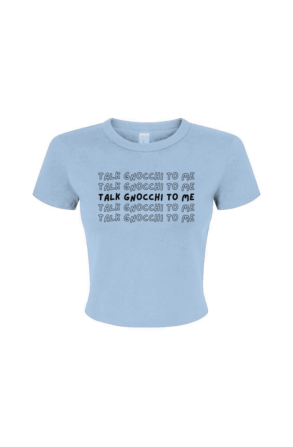 Women's Micro Rib Baby Tee | Talk Gnocchi To Me