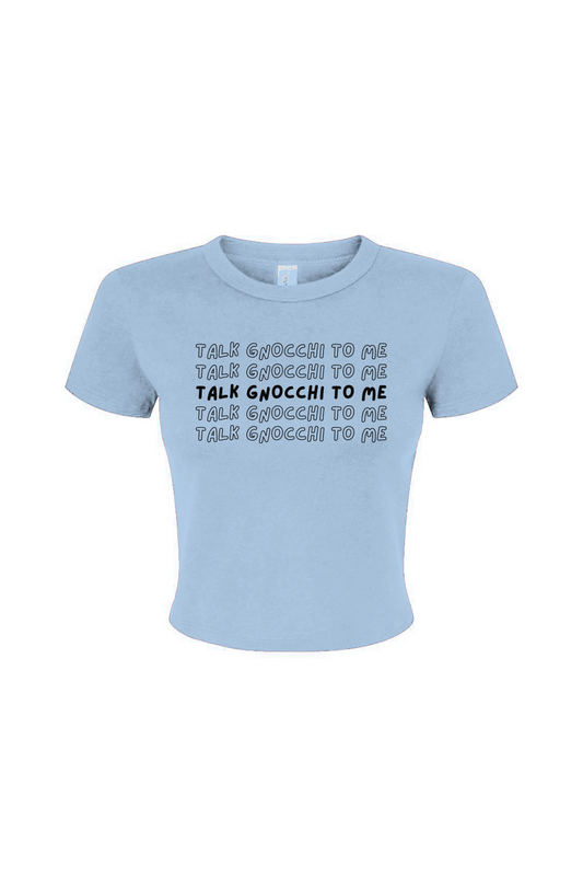 Women's Micro Rib Baby Tee | Talk Gnocchi To Me