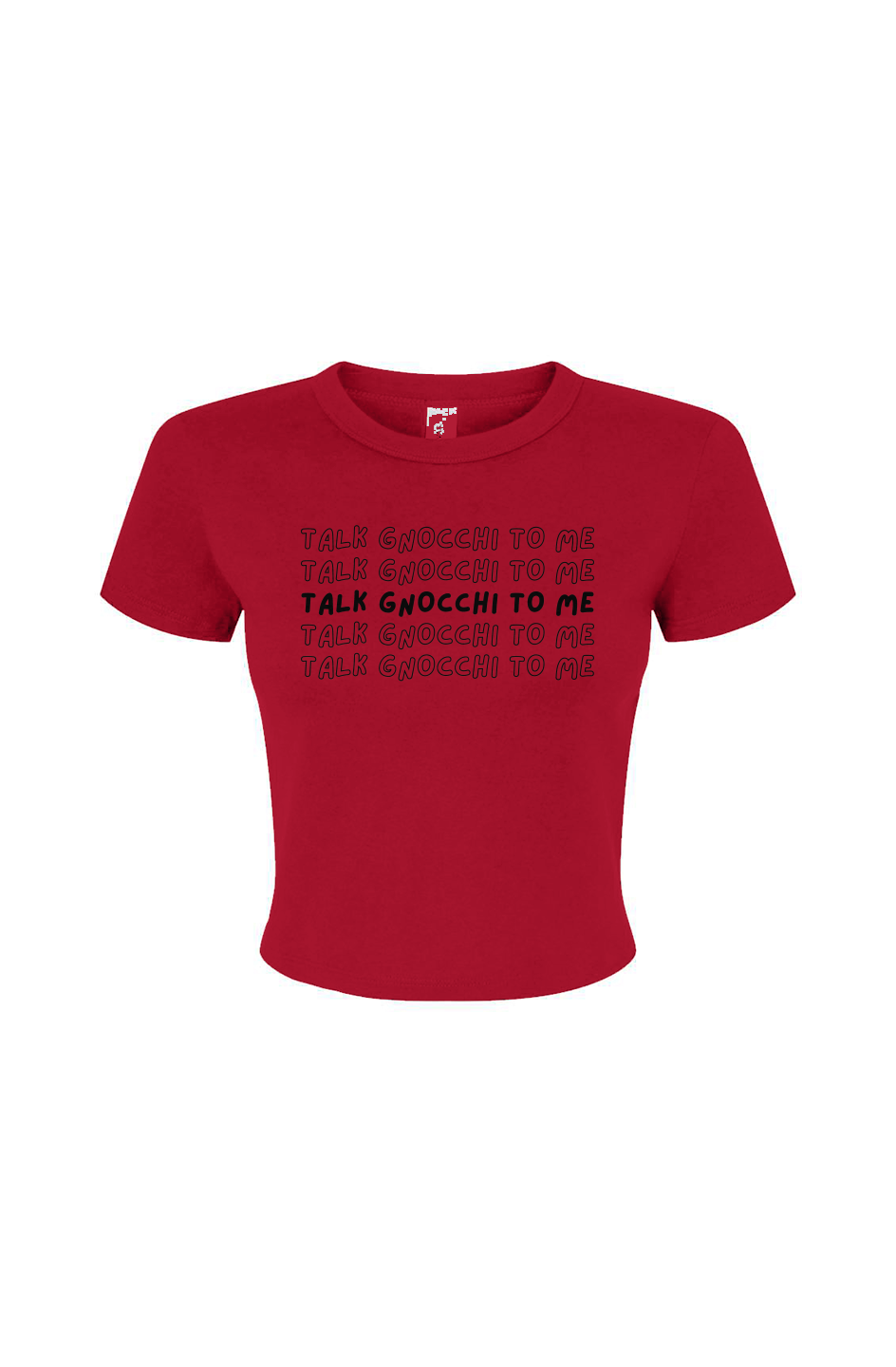 Women's Micro Rib Baby Tee | Talk Gnocchi To Me