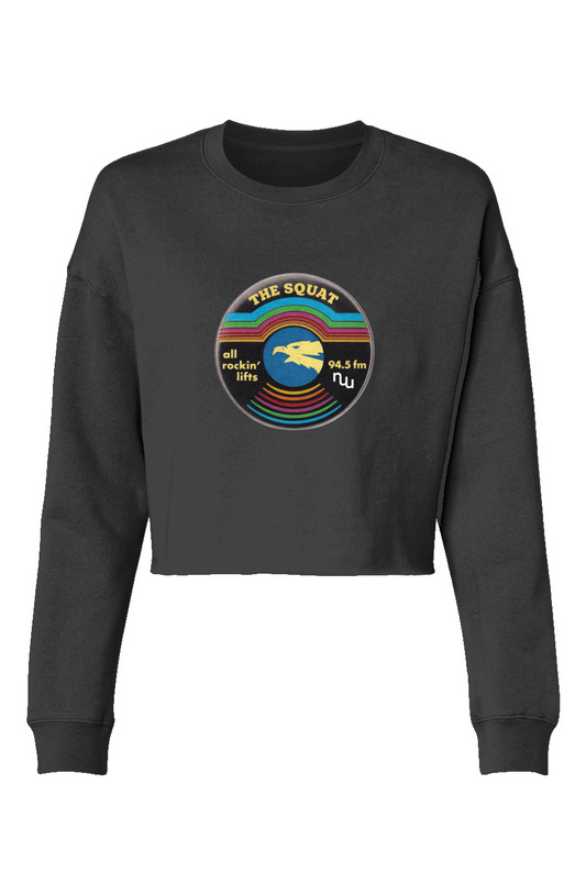 Women's Lightweight Cropped Crew | The Squat Record - Stronger Things Exclusive