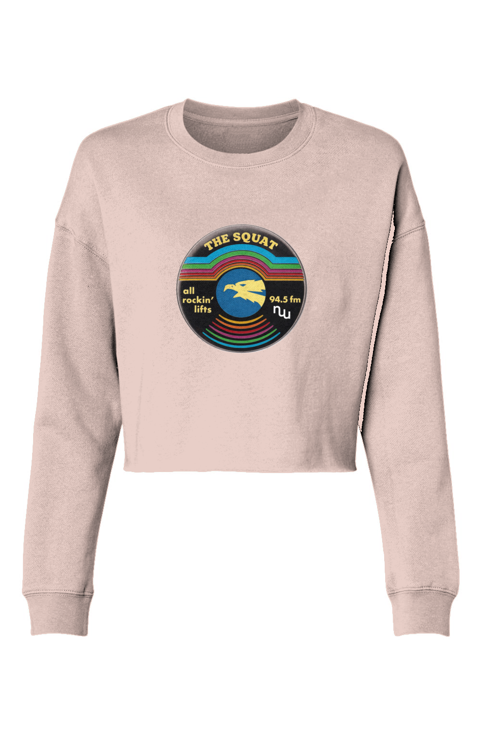 Women's Lightweight Cropped Crew | The Squat Record - Stronger Things Exclusive