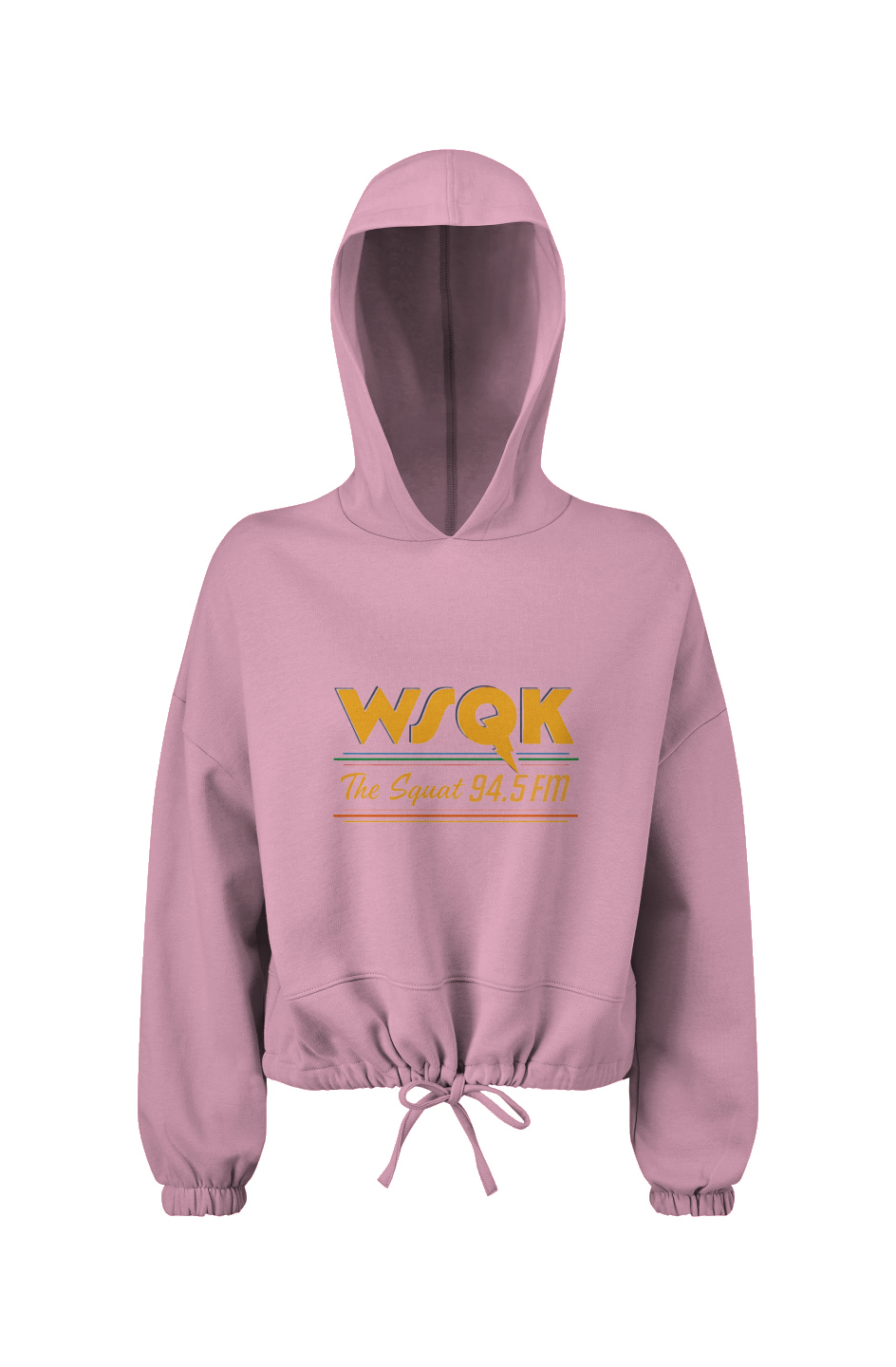 Women's Cropped Oversize Hooded Sweatshirt | WSQK The Squat - Stronger Things Exclsuive