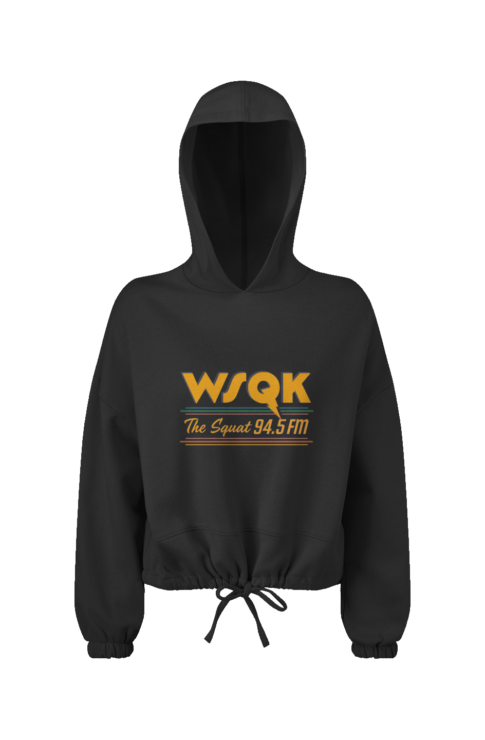 Women's Cropped Oversize Hooded Sweatshirt | WSQK The Squat - Stronger Things Exclsuive