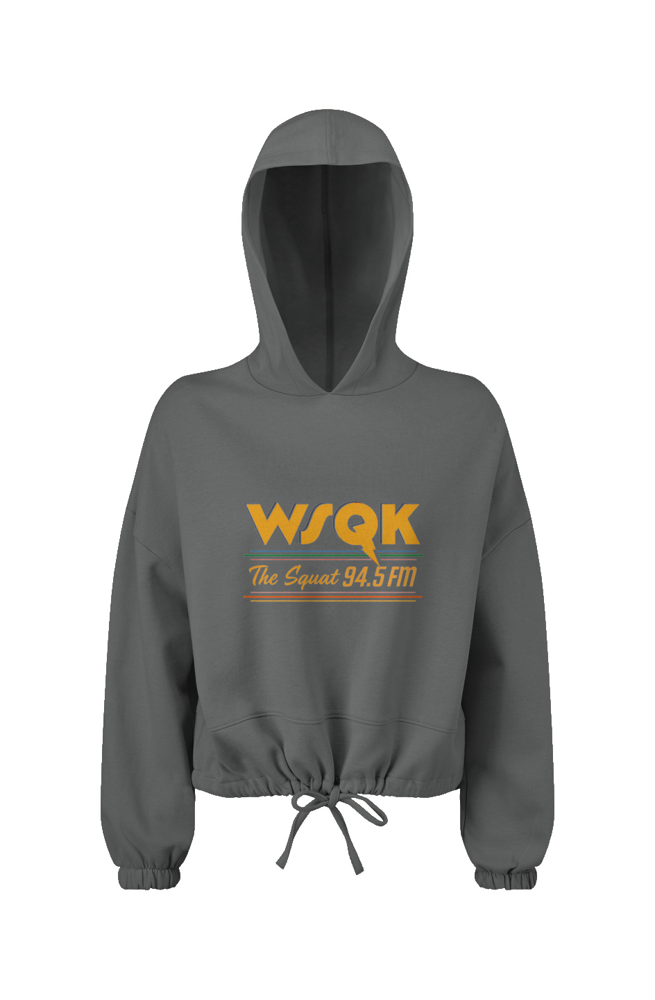 Women's Cropped Oversize Hooded Sweatshirt | WSQK The Squat - Stronger Things Exclsuive