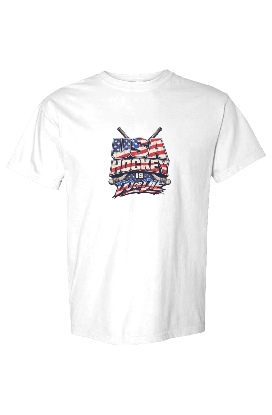 Men's Comfort Heavyweight T Shirt | USA Hockey Is Do Or Die