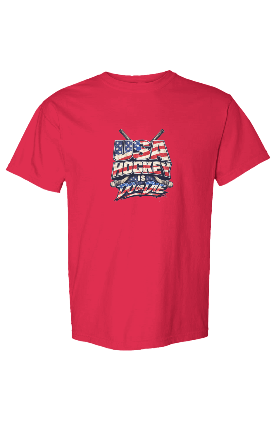 Men's Comfort Heavyweight T Shirt | USA Hockey Is Do Or Die