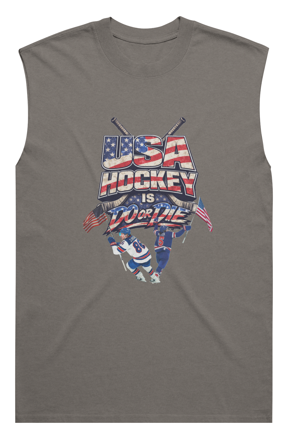 Men's Heavy Faded Tank | USA Hockey Is Do or Die