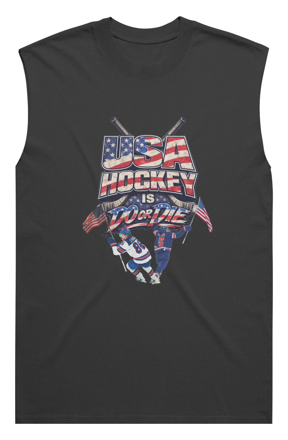 Men's Heavy Faded Tank | USA Hockey Is Do or Die