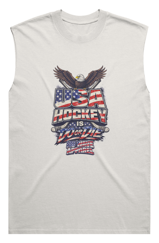 Men's Heavy Faded Tank | USA Hockey Is Do or Die