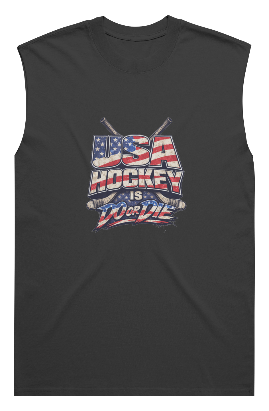 Men's Heavy Faded Tank | USA Hockey Is Do or Die