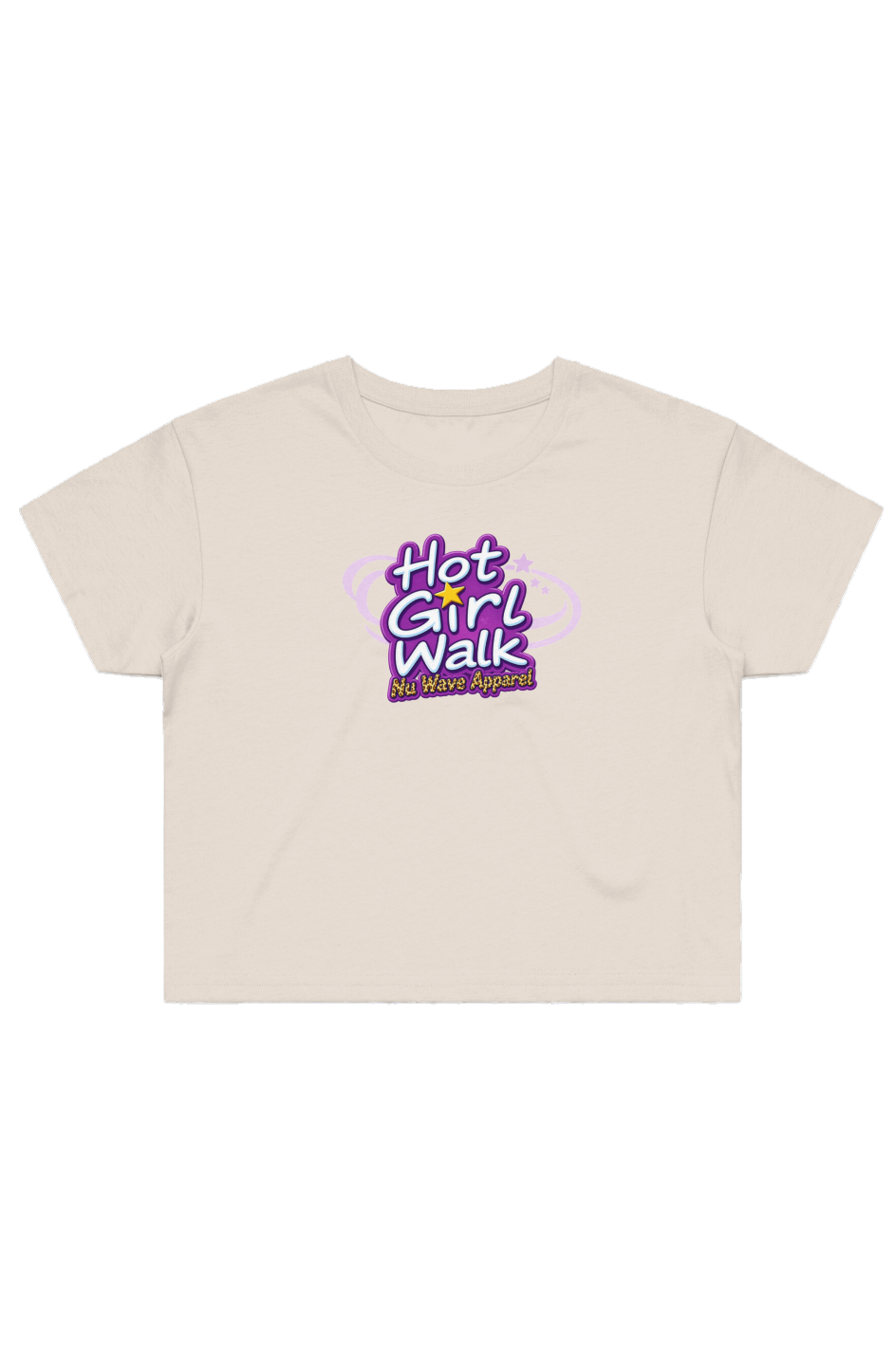 Women's Street Crop Tee | Hot Girl Walk Cheetah 