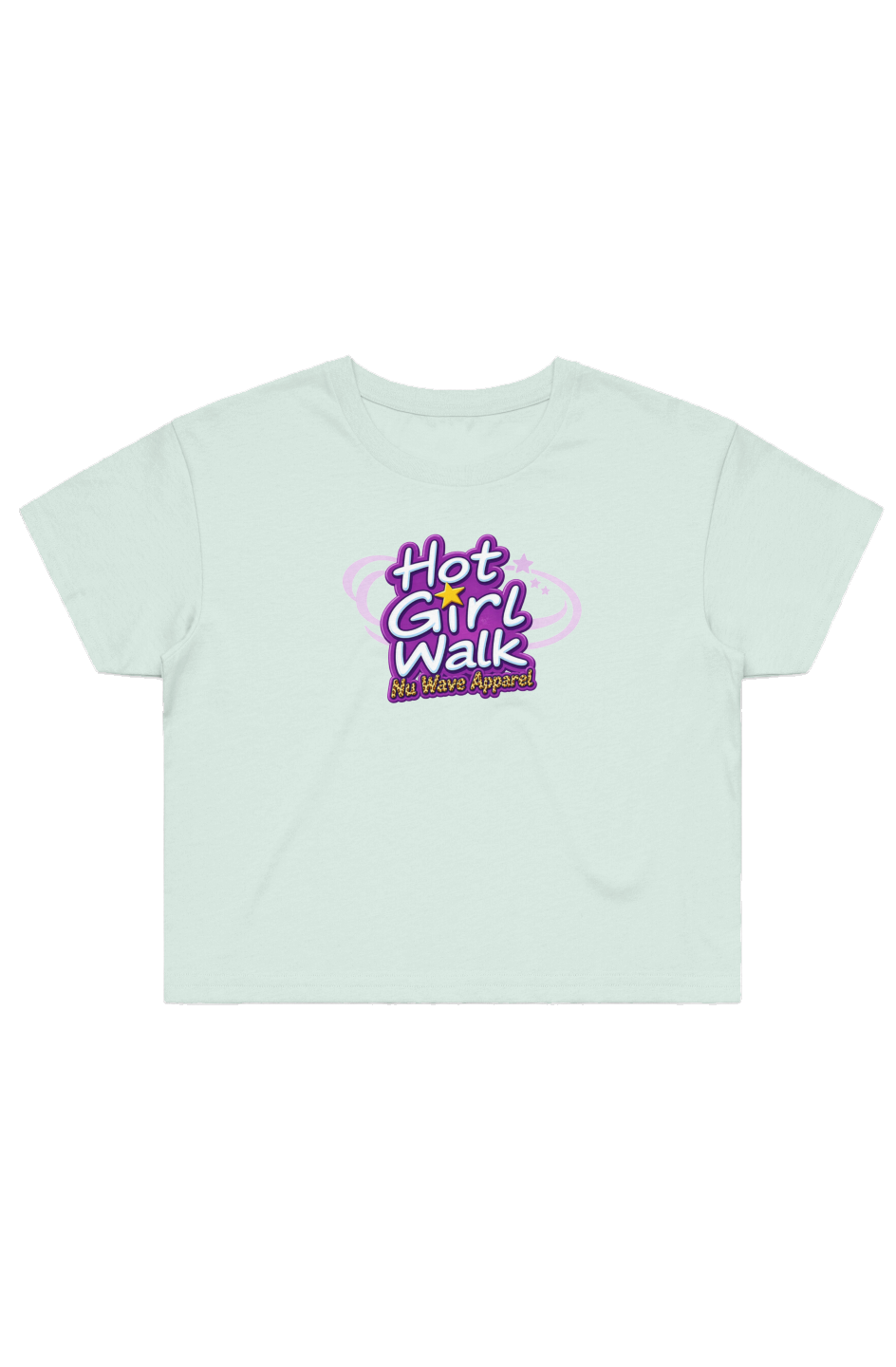Women's Street Crop Tee | Hot Girl Walk Cheetah 