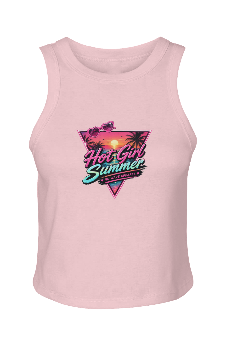 Women's Micro Rib Racer Tank | Hot Girl Summer