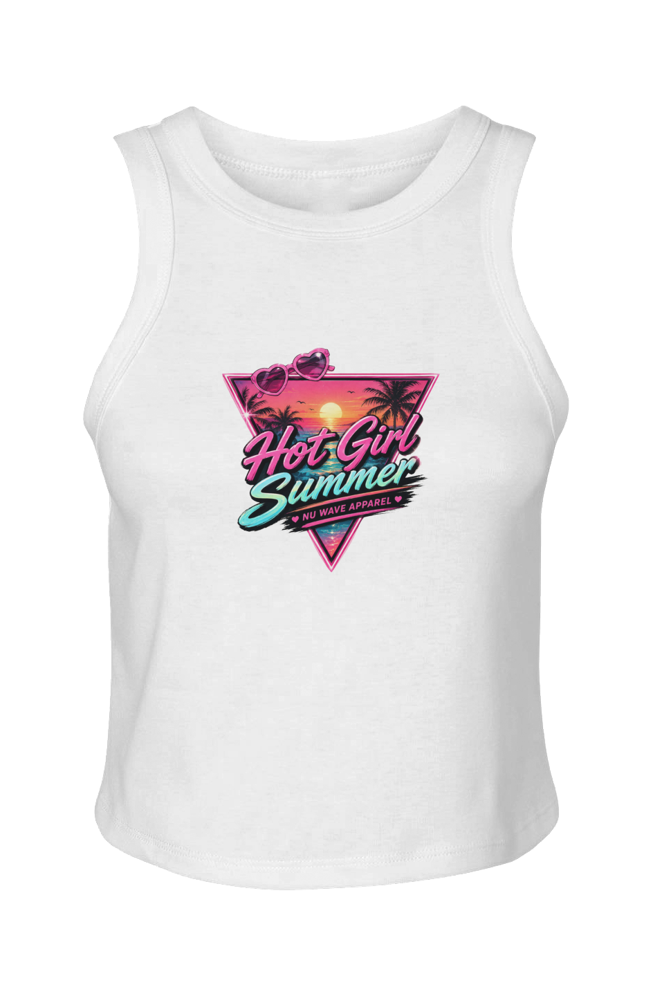 Women's Micro Rib Racer Tank | Hot Girl Summer