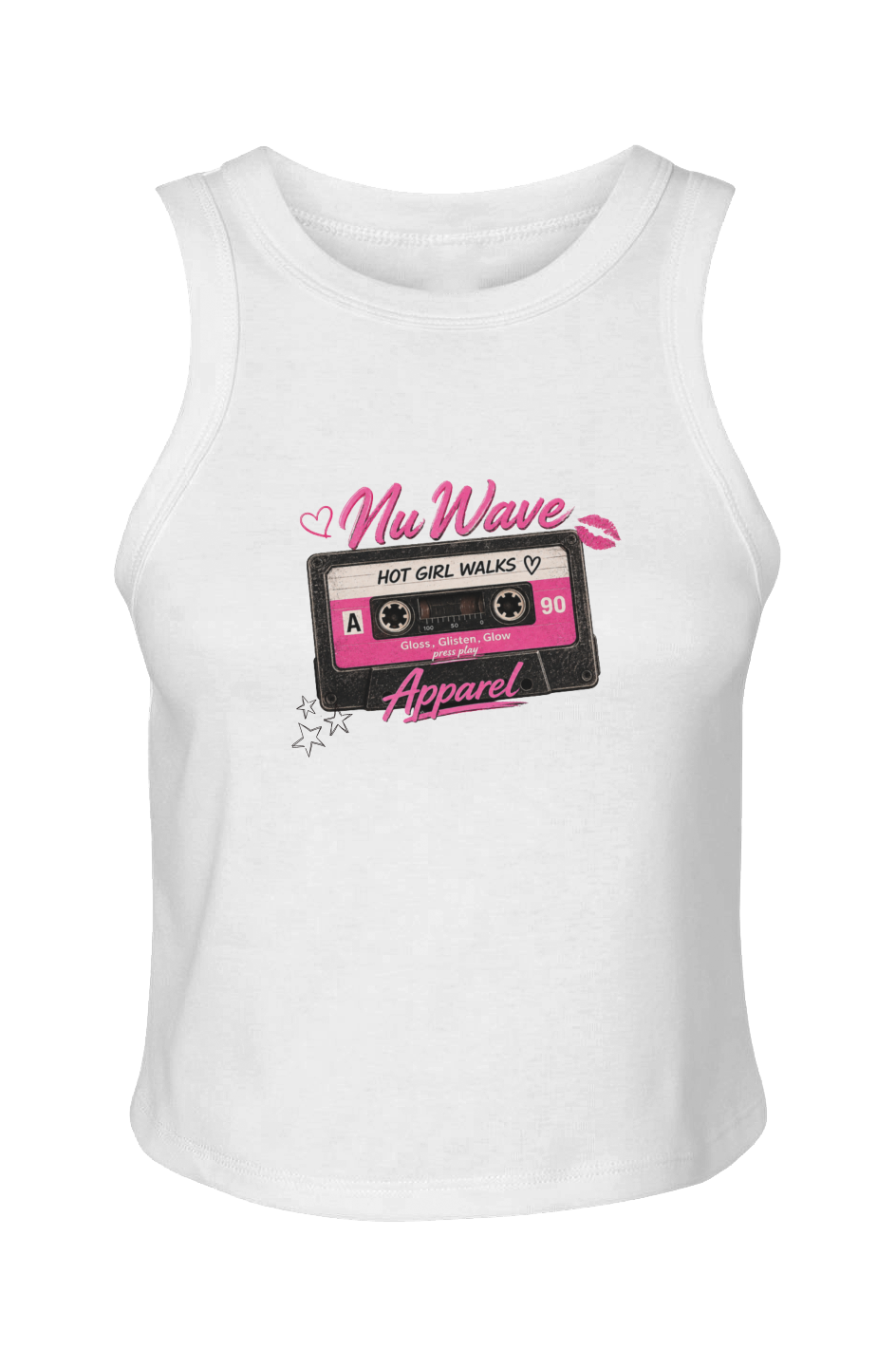 Women's Micro Rib Racer Tank | Hot Girl Walk
