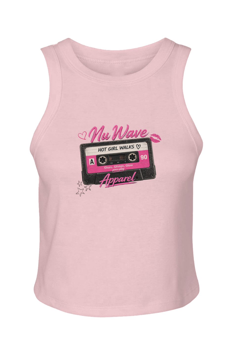 Women's Micro Rib Racer Tank | Hot Girl Walk