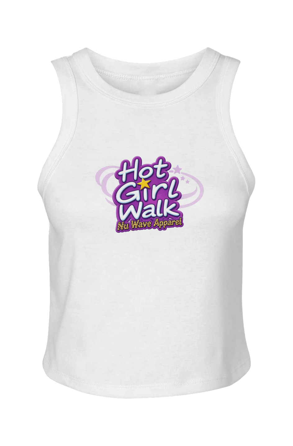 Women's Micro Rib Racer Tank | Hot Girl Walk Cheetah