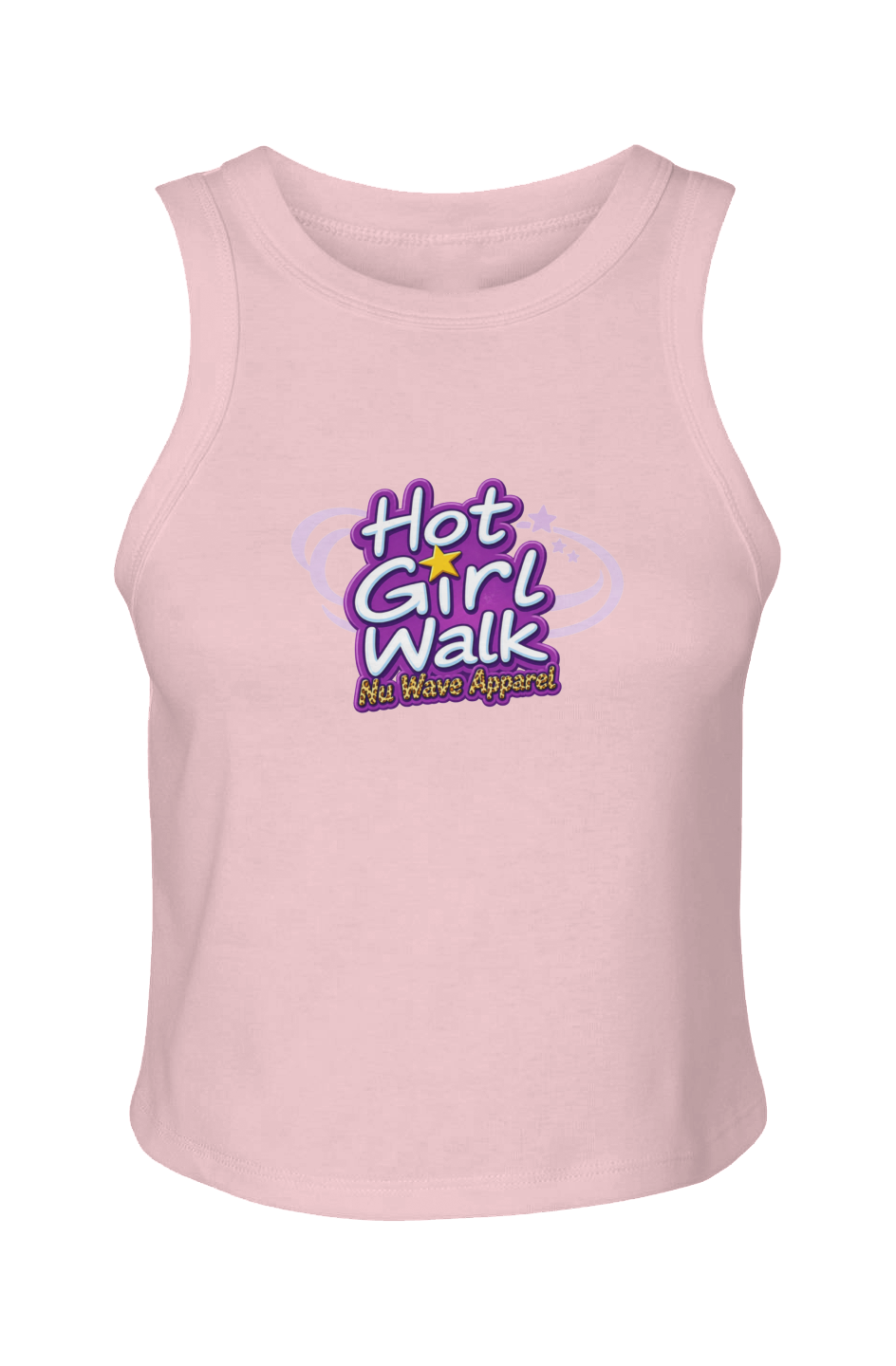Women's Micro Rib Racer Tank | Hot Girl Walk Cheetah