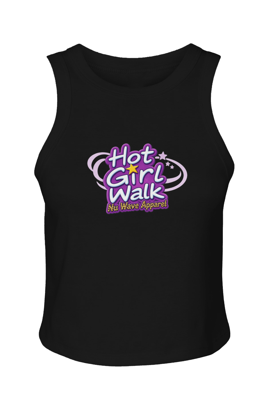 Women's Micro Rib Racer Tank | Hot Girl Walk Cheetah