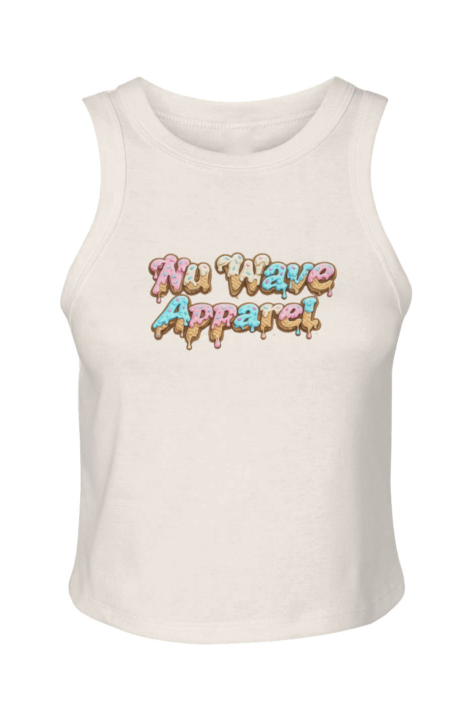 Women's Micro Rib Racer Tank | Ice Cream Paint Job