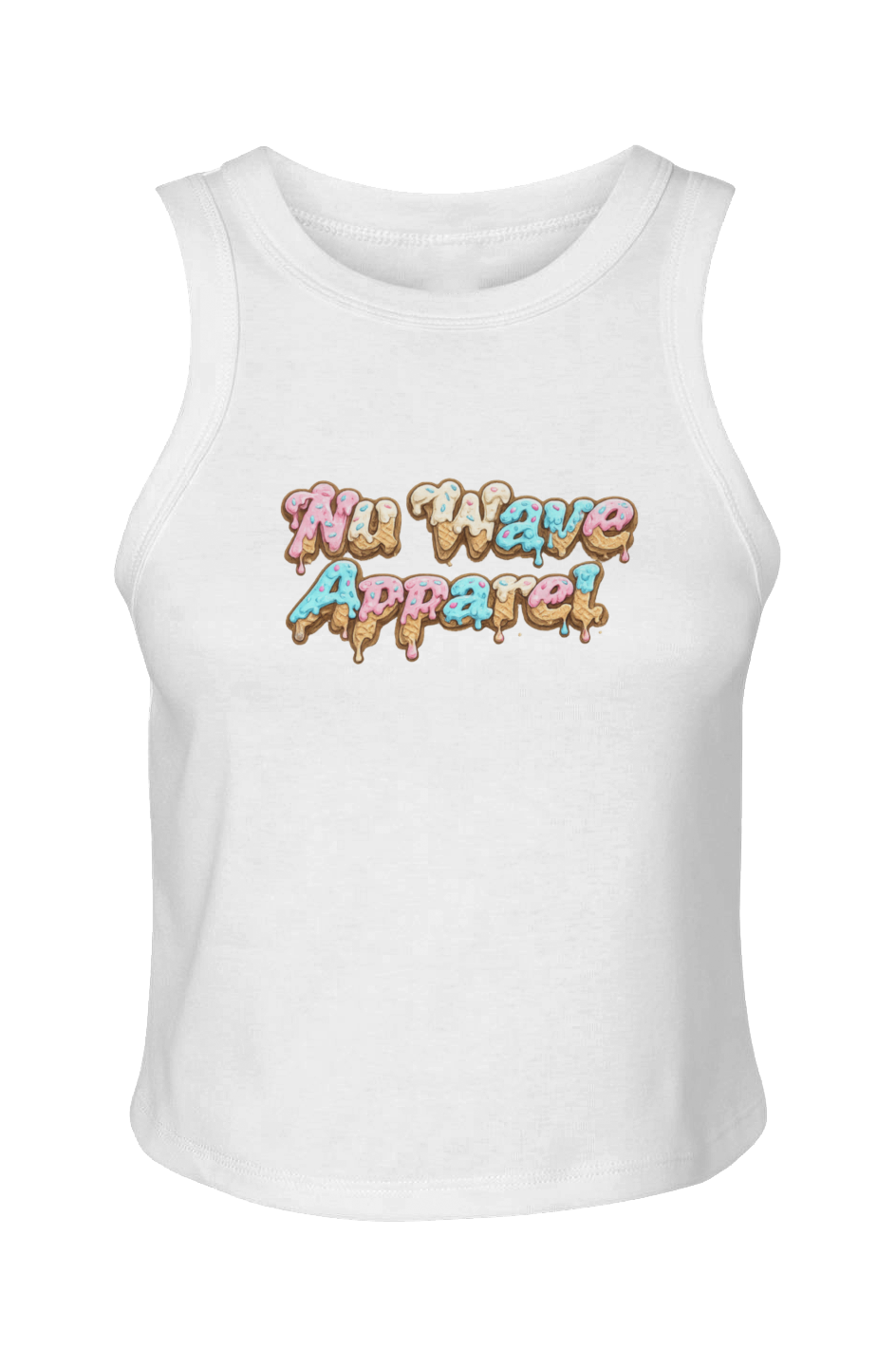 Women's Micro Rib Racer Tank | Ice Cream Paint Job
