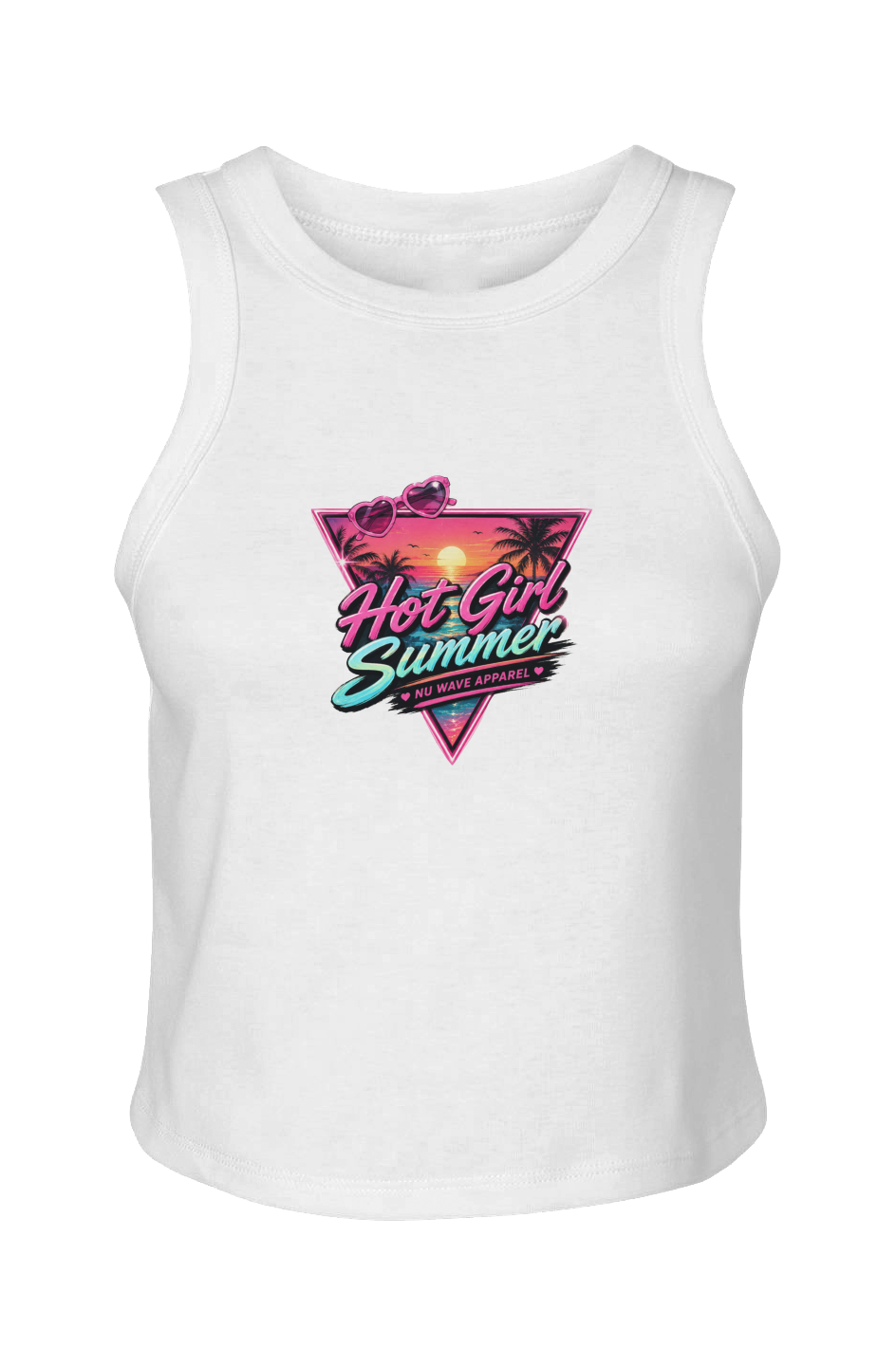 Women's Micro Rib Racer Tank | Hot Girl Summer