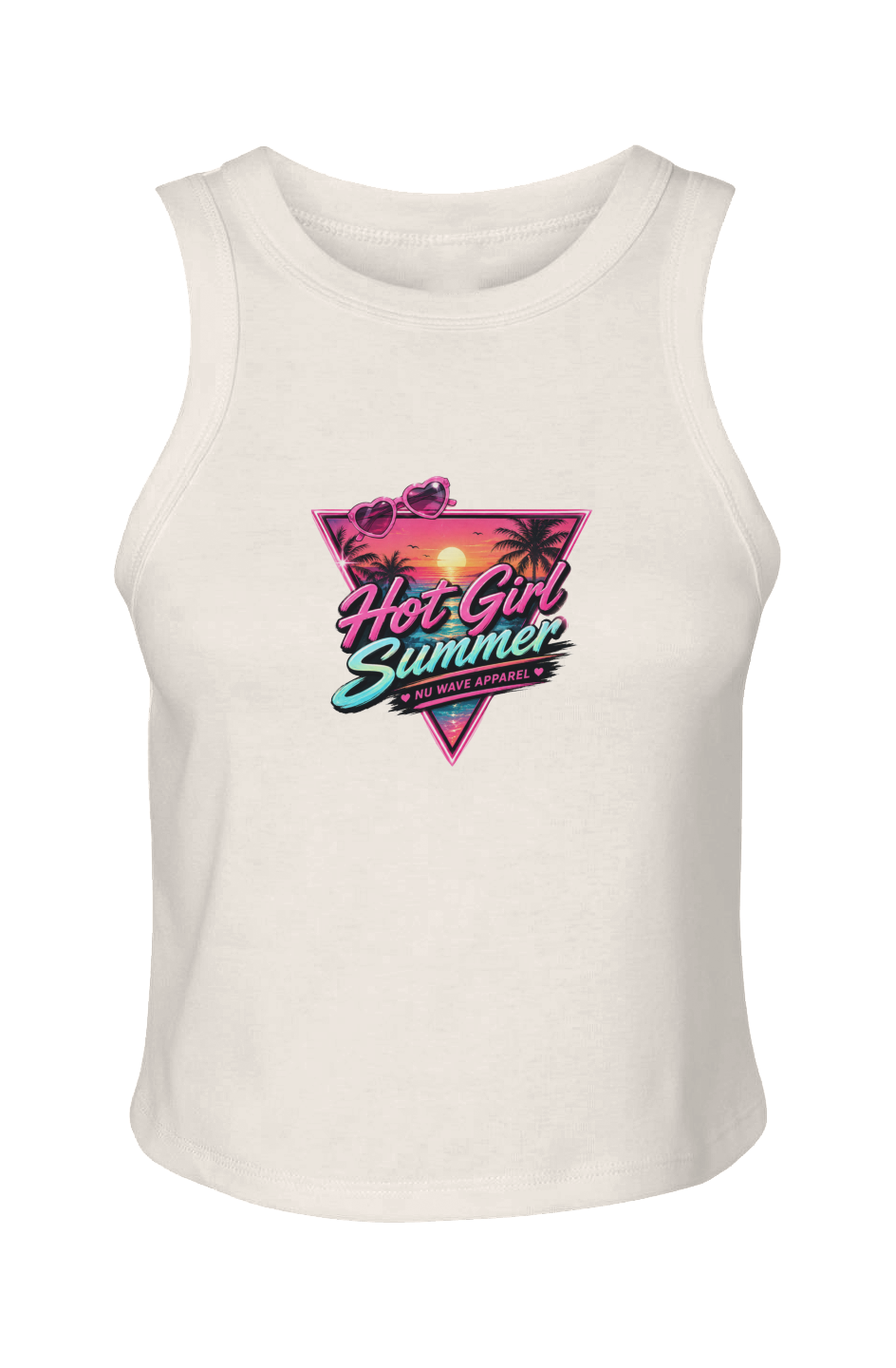 Women's Micro Rib Racer Tank | Hot Girl Summer