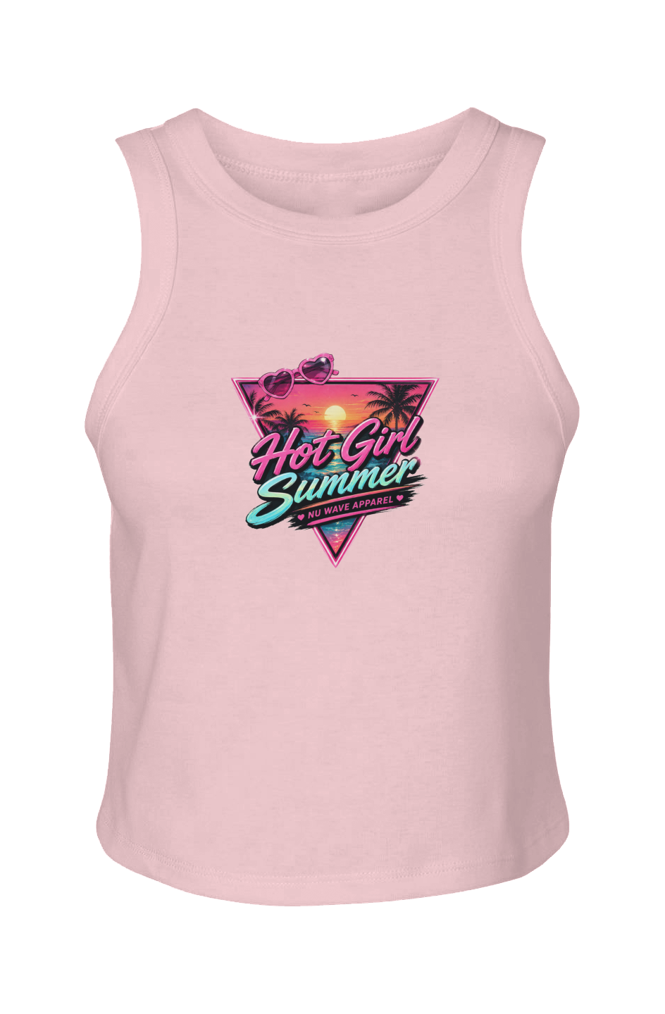 Women's Micro Rib Racer Tank | Hot Girl Summer