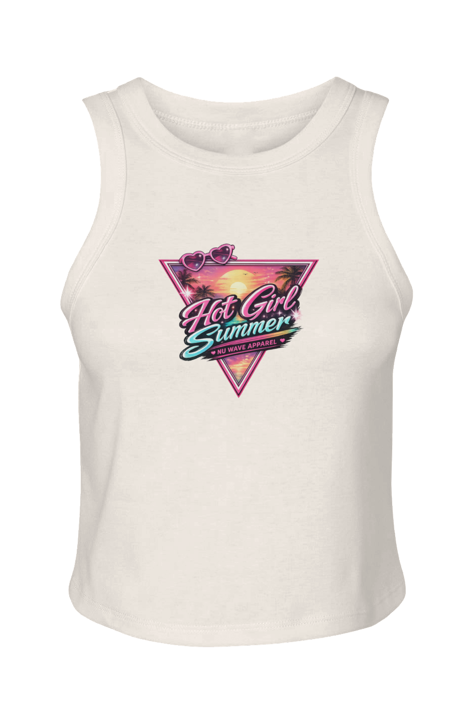 Women's Micro Rib Racer Tank | Hot Girl Summer